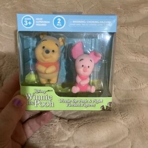 New Disney Winnie the Pooh and Piglet Flocked Ures